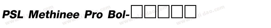 PSL Methinee Pro Bol字体转换